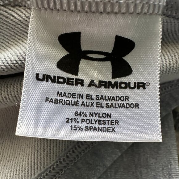 Under Armour Top Womens Medium Fitted Compression Mock Tee Long Sleeve Gray Logo - Picture 8 of 8